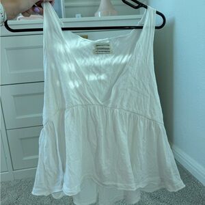 Urban outfitters v neck white tank